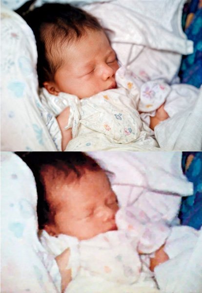 photo upscale and restoration off first cell photo