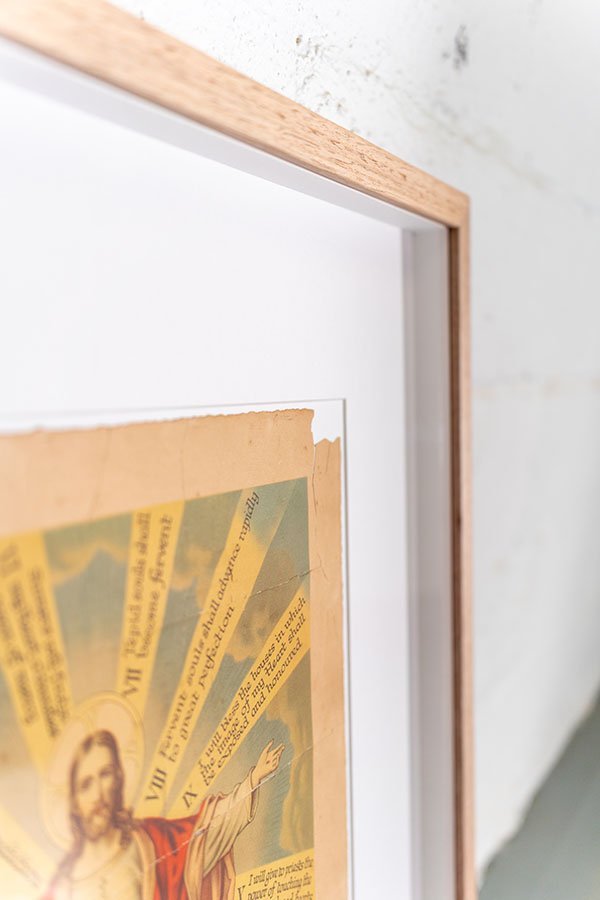 document in a frame