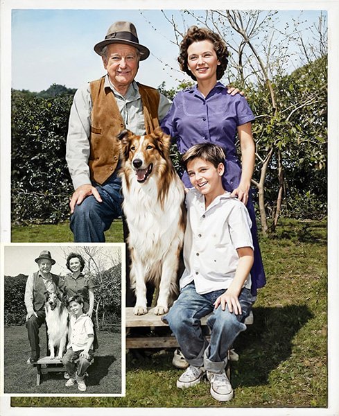 The original *Lassie* TV show, starring Tommy Rettig as Jeff Miller.
