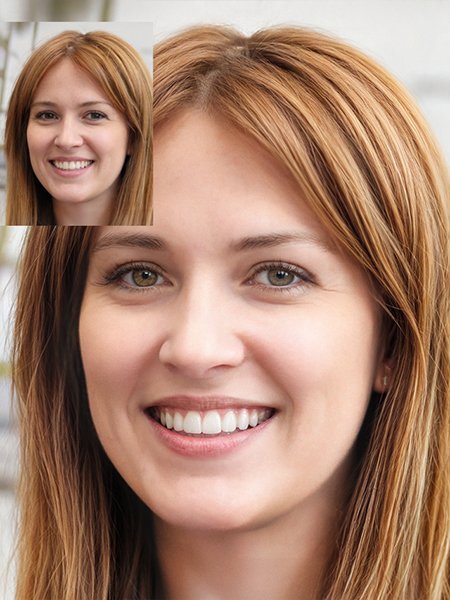 retouched photo of a woman