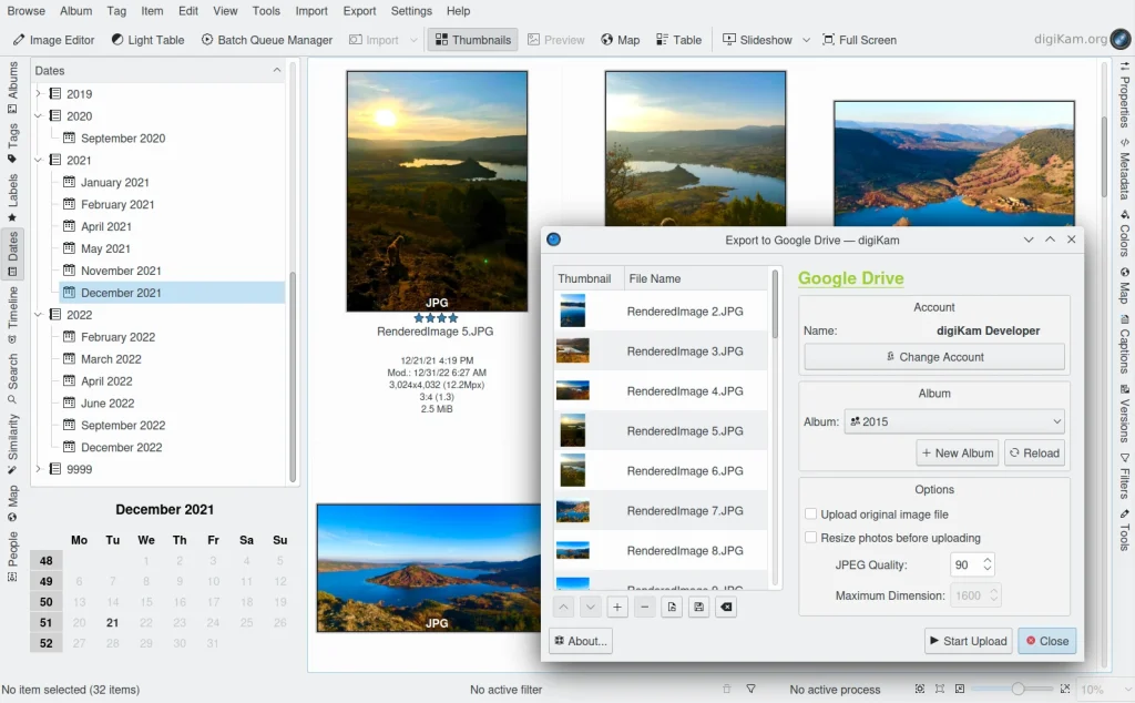 digikam photo organiser
